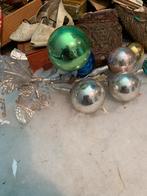 #kerst antieke kwikbollen kersttak, Diversen, Kerst, Gebruikt, T, Ophalen of Verzenden, N