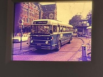 Oude dia: Blauwe GV B bus Amsterdam CS beschikbaar voor biedingen