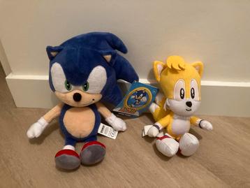 Sonic en Tails Knuffels - Nieuw met kaartje beschikbaar voor biedingen