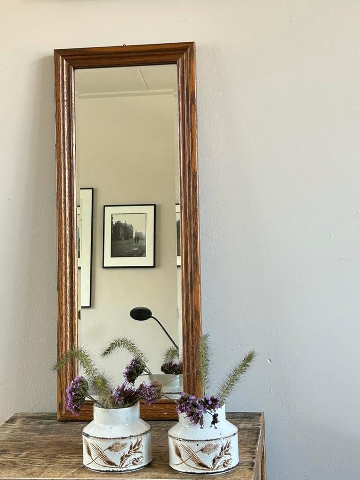 Mooie vintage spiegel, Huis en Inrichting, Woonaccessoires | Spiegels, Zo goed als nieuw, Minder dan 50 cm, Minder dan 100 cm