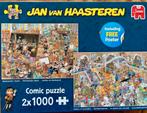 Jan van Haasteren Puzzel 2x1000 stukjes, Hobby en Vrije tijd, Ophalen of Verzenden, 500 t/m 1500 stukjes, Zo goed als nieuw, Legpuzzel