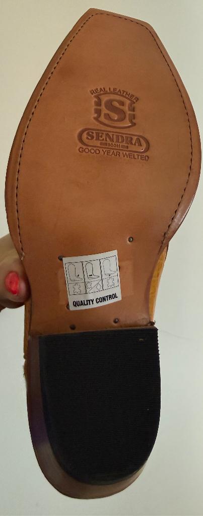 supergave aparte laarzen van struisvogelleer Sendra maat 41, Sendra, Overige kleuren, Boots, Nieuw