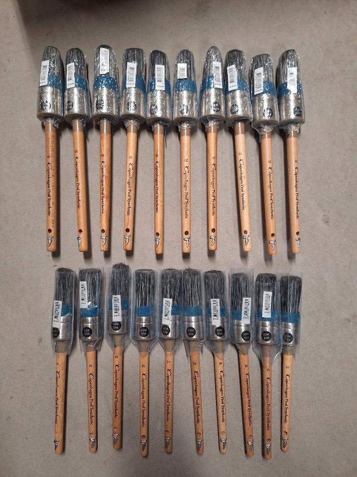20x copenhagen prof synthetic rvs kwasten. Synthetisch, Auto diversen, Autogereedschap, Nieuw, Ophalen of Verzenden