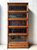 antieke GLAS-IN-LOOD Globe Wernicke BOEKENKAST vitrinekast, Ophalen of Verzenden