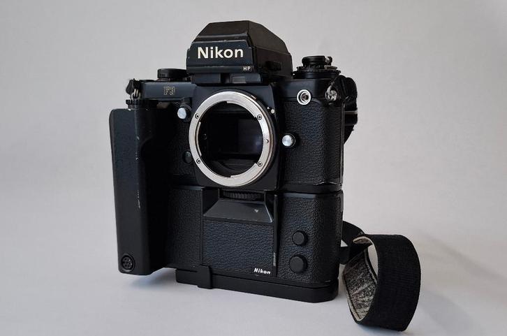 Nikon F3 body met MD-4 motordrive, Audio, Tv en Foto, Fotocamera's Analoog, Gebruikt, Spiegelreflex, Nikon, Ophalen