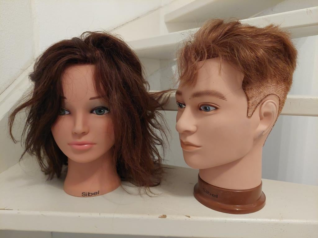 Etalagepoppen / Kapperskoppen, Ophalen of Verzenden, Gebruikt, Overige typen