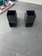 Balkverbinders 9x9 cm - Staal 2 stuks, Ophalen of Verzenden, Gebruikt, Staal