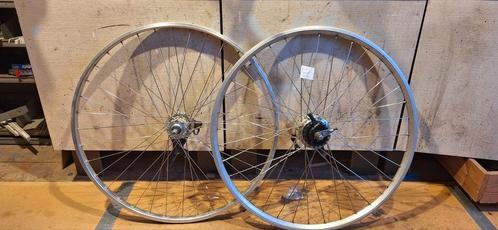 Set Shimano 7 met rollerbrakes voor- en achter set, Fietsen en Brommers, Fietsonderdelen, Gebruikt, Algemeen, Wiel, Ophalen