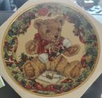 Verzamelaarsbord Teddybeer eerste Kerst van Franklin Mint., Ophalen of Verzenden, Gebruikt