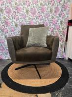 Groene draaistoel, Huis en Inrichting, Fauteuils, Ophalen, Zo goed als nieuw, Stof, 50 tot 75 cm