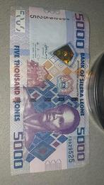 Sierra Leone 5000 Leones Bankbiljet, Ophalen of Verzenden, Overige landen, Los biljet