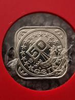 Zeldzame Vierkante 50 Cent 1992, Postzegels en Munten, Munten | Nederland, ½ gulden, Koningin Beatrix, Zilver, Ophalen of Verzenden
