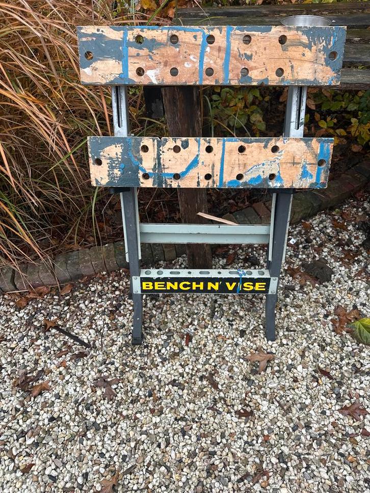 Opvouwbare Werkbank - Handig voor Klussen!, Doe-het-zelf en Verbouw, Werkbanken, Gebruikt, Minder dan 70 cm, Inklapbaar, Ophalen