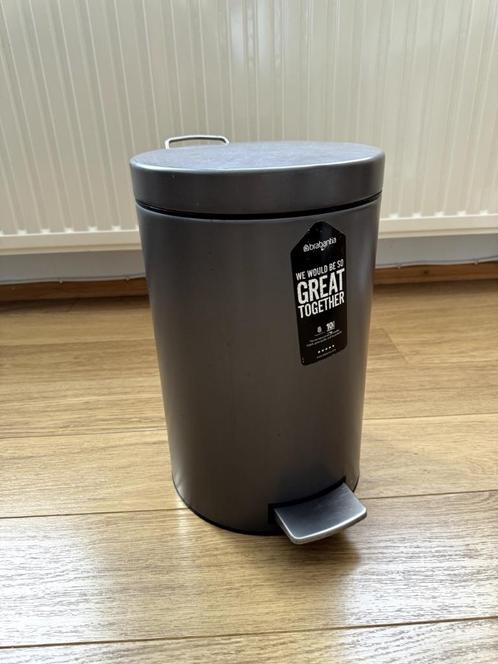 Brabantia prullenbak 10 - 12 liter, Huis en Inrichting, Woonaccessoires | Prullenbakken, Gebruikt, Metaal, Minder dan 50 cm, 10 tot 20 liter