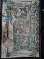 Lijst met een ingelijste prent92 bij 62cm, Huis en Inrichting, Ophalen of Verzenden, 100 tot 125 cm, 50 tot 75 cm