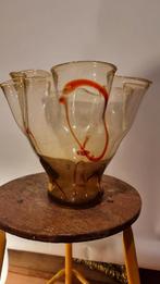 Vaas glas vintage, Ophalen of Verzenden