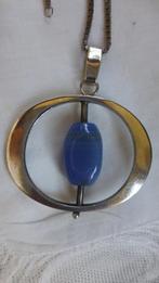 Modernist Zilveren Hanger KAJ FAALEN Noorwegen + ketting, Sieraden, Tassen en Uiterlijk, Antieke sieraden, Verzenden, Zilver, Ketting