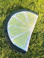 tapijt Half slice lime tufted rug handmade carpet, Nieuw, Ophalen of Verzenden, Minder dan 10 m², Groen