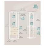 Kledingrek | Open kledingkast | Wit / Beige | NIEUW, Kleding | Dames, Kledingrekken, Ophalen of Verzenden, Nieuw