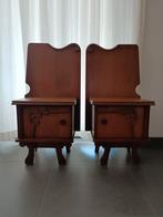 Set van 2 nachtkastjes in Art Nouveau stijl, Ophalen, Minder dan 45 cm, Minder dan 55 cm