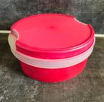Tupperware vensterdoos koektrommel Rood, Huis en Inrichting, Keuken | Tupperware, Ophalen of Verzenden, Zo goed als nieuw, Rood