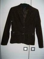 H&M blazer bruin rib 38/40 m, Maat 38/40 (M), Kostuum of Pak, Bruin, Nieuw