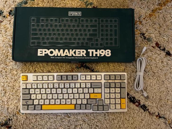 EPOMAKER TH98 RGB Gaming Mechanical Keyboard Toetsenbord, Computers en Software, Toetsenborden, Zo goed als nieuw, Qwerty, Bedraad