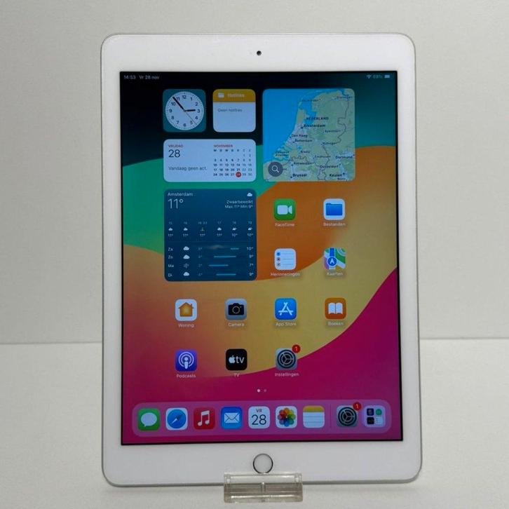 iPad 6e Generatie (2018) 128GB Wifi Zilver in Nette Staat, Computers en Software, Apple iPads, Zo goed als nieuw, Apple iPad, Wi-Fi
