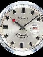 Vintage Handopwinder mayerling Scandia Heren Horloge Swiss, Zo goed als nieuw, Verzenden