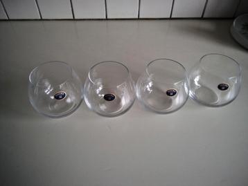 4 bohemia glazen beschikbaar voor biedingen