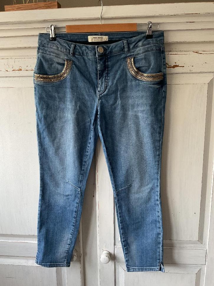Mos Mosh, jeans, 32, Kleding | Dames, Spijkerbroeken en Jeans, Zo goed als nieuw, W30 - W32 (confectie 38/40), Blauw, Ophalen of Verzenden
