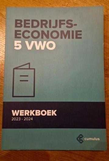 NIEUW Werkboek Bedrijfseconomie 5 VWO (2023-2024) beschikbaar voor biedingen