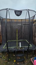 Exit Silhouette trampoline met veiligheidsnet en trappetje, Zo goed als nieuw, Ophalen