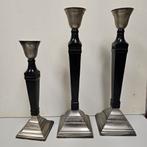 Vintage kandelaars, 1 h 35 cm en 2 h 45 cm, Ophalen of Verzenden, Koper of Brons