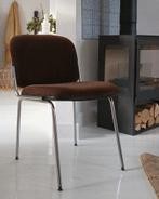 Vintage _ Brown Rib '60's Stoel,, Huis en Inrichting, Stoelen, Ophalen, Bruin, Mid-Century, Zo goed als nieuw