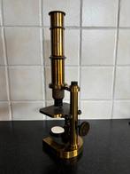 Antieke messing microscoop, Ophalen, Gebruikt, Minder dan 400x