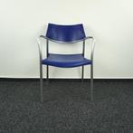Amat Splash stoel | vergaderstoel | kantinestoel | blauw, Gebruikt, Blauw, Ophalen of Verzenden, Metaal
