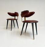 Set Umberto Mascagni stoelen (2), 1960's, Huis en Inrichting, Fauteuils, Design, 75 tot 100 cm, Ophalen of Verzenden, 75 tot 100 cm