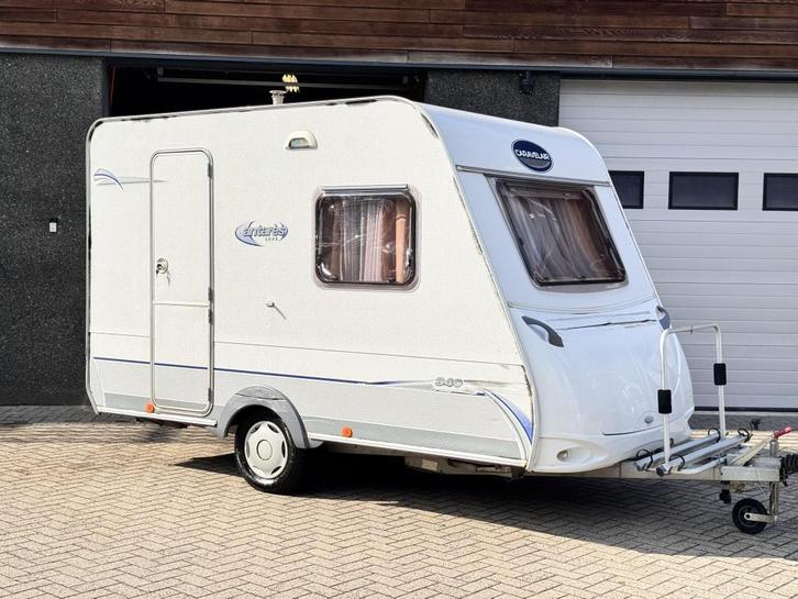 Caravelair Antares Luxe 340, Caravans en Kamperen, Caravans, Bedrijf, tot en met 3, 500 - 750 kg, Standaardzit, Caravelair, Dwarsbed