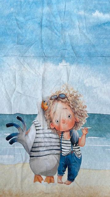 Beach girl and het bird frend paneel tricot  beschikbaar voor biedingen