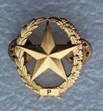 Borst embleem P, Ophalen of Verzenden, Landmacht, Nederland, Embleem of Badge