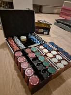 Poker fiches 800, Hobby en Vrije tijd, Gezelschapsspellen | Kaartspellen, Ophalen of Verzenden, Gebruikt