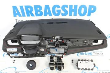 Airbag set - Dashboard M zwart rode stiksel BMW 2 F45 F46 beschikbaar voor biedingen