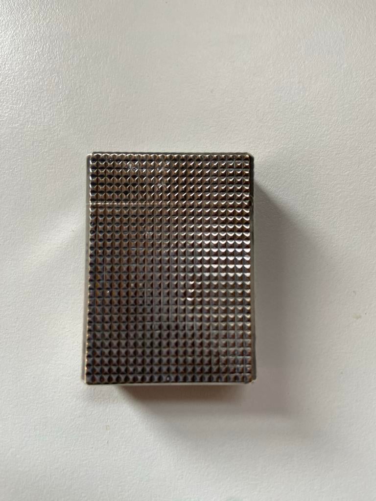Dupont Aansteker Zilver/Verguld - Puntgaaf, Verzamelen, Rookartikelen, Aanstekers en Luciferdoosjes, Ophalen of Verzenden, Gebruikt