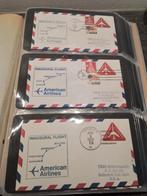 62 poststukken Amerikaanse luchtpost in album aangeboden., Ophalen of Verzenden, Europa
