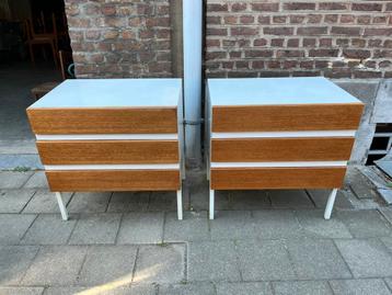 Vintage Interlübke nachtkastjes 1968 beschikbaar voor biedingen