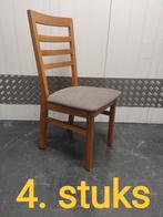 vintage eiken houten stoel stoelen eetkamerstoelen, Huis en Inrichting, Vier, Gebruikt, Bruin, Hout