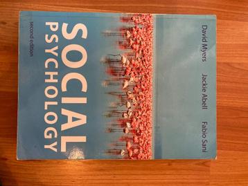 Social Psychology, IBSN: 9780077152352 Myers, Abell & Sani beschikbaar voor biedingen