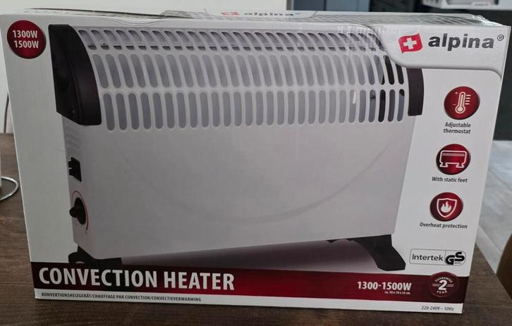 Alpina Convectorkachel 1500W - 20m², Huis en Inrichting, Kachels, Nieuw, Vrijstaand, Overige soorten, Elektrisch, Ophalen of Verzenden