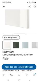NIEUW deurtje Ikea Selsviken 60 x 64 hoogglans wit, Huis en Inrichting, Keuken | Keukenelementen, 50 tot 100 cm, Nieuw, Minder dan 100 cm
